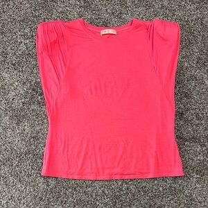 Bailey 44 Coral Short Sleeve Top